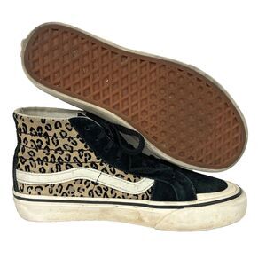 Vans OTW - Women's Sz 5.5 - Leopard Print Suede - High Tops - Sneakers - 500714